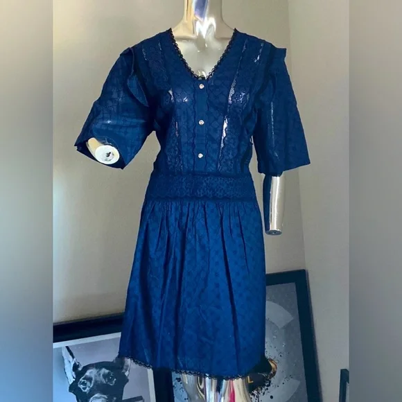 Coach Lace Mini Dress - Picture 2 of 8